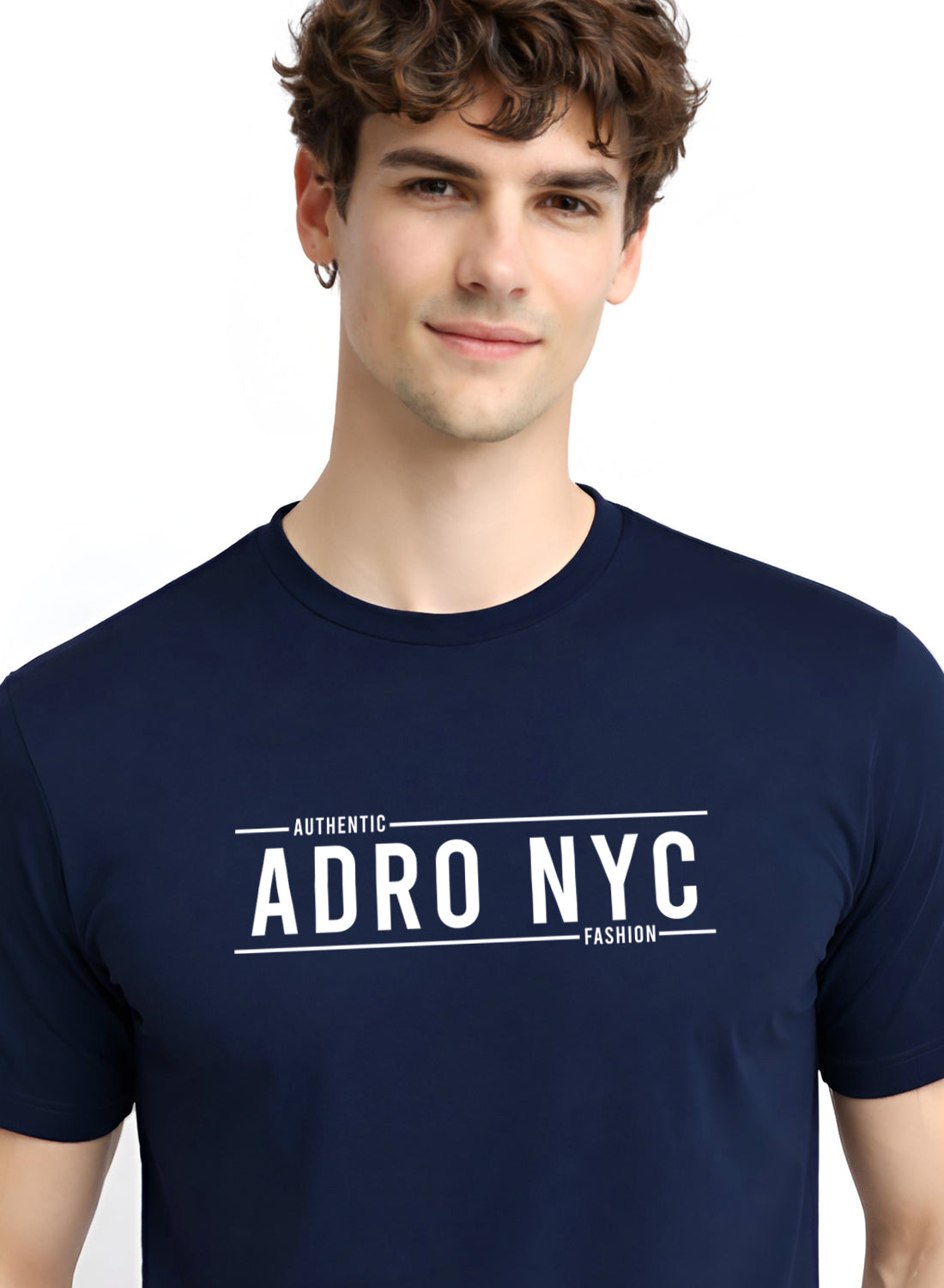 Adro Mens Branded Logo Printed T-Shirt | Typography Print 100% Cotton T shirt | Stylish Tee Summer Regular Fit Graphic Tshirt