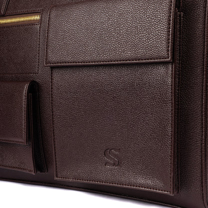 Mahogany Mystique Maison Élan Tote bag for 16" laptop