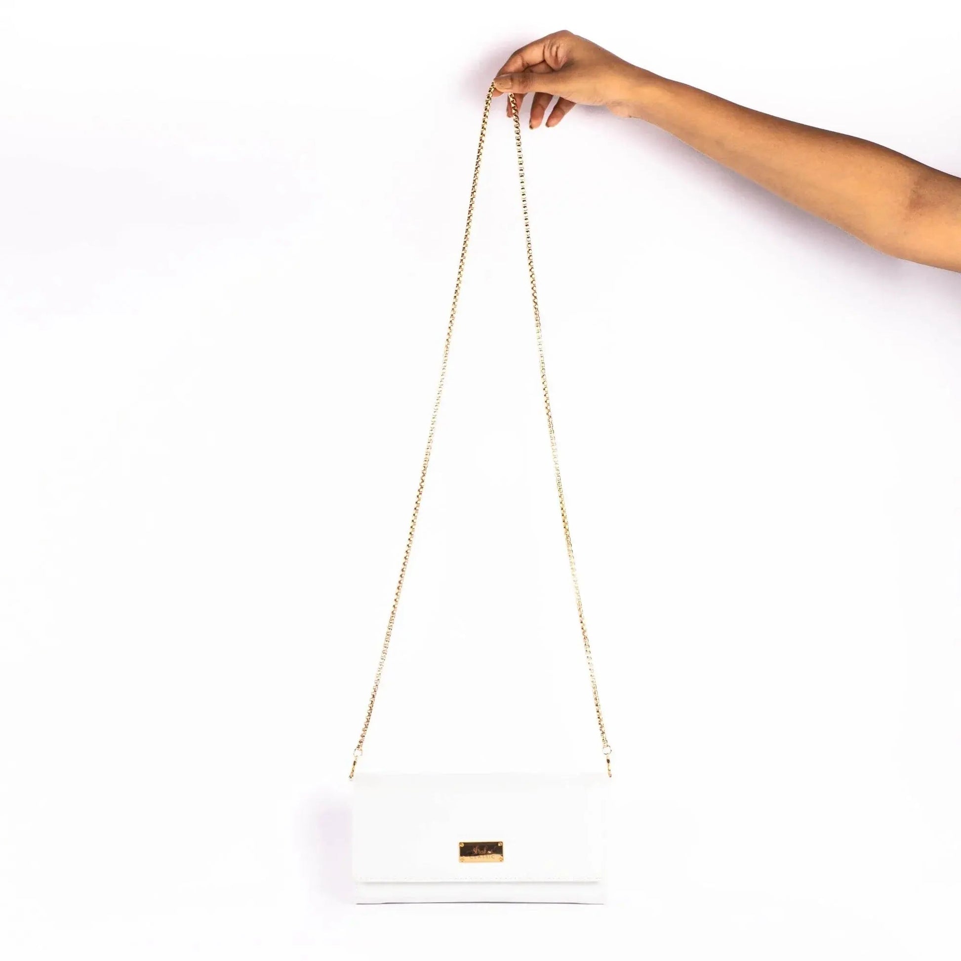 Snow White Clutch Wallet cum Sling Strokes by Namrata Mehta