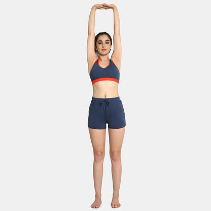Non-padded non-wired sports bra pack of 2 denim fiesta - Envie NVB1016
