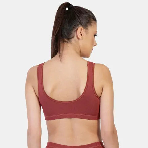 Envie night bra maroon non wired non padded soft fabric breathable sleeping bra for all night comfort