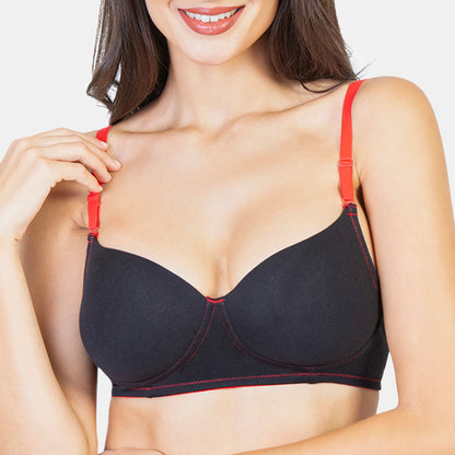 Envie Padded Non-Wired Demi Cup T-shirt Bra