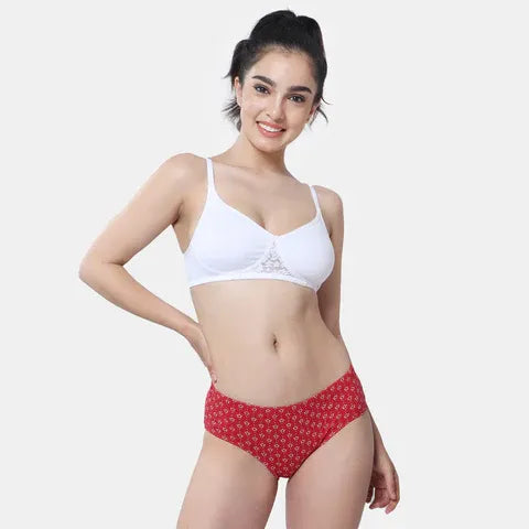 Envie women’s white T-shirt bra non padded non wired 3/4th coverage soft support bra