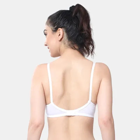 Seamless white lace minimiser bra Envie 3/4th coverage non wired lightweight elegant comfortable bra for women