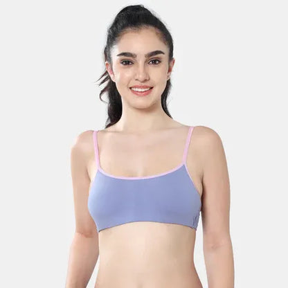 Soft comfortable girls bra lavender light pink Envie 3/4th coverage non wired lightweight beginners bra for teens