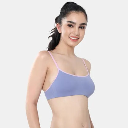 Soft comfortable girls bra lavender light pink Envie 3/4th coverage non wired lightweight beginners bra for teens