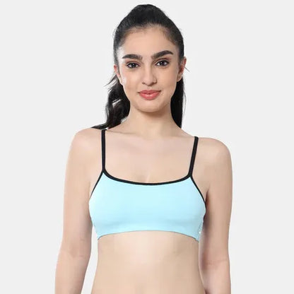 Light blue lavender beginners bra Envie girls non padded non wired 3/4th coverage comfortable training bra for daily wear