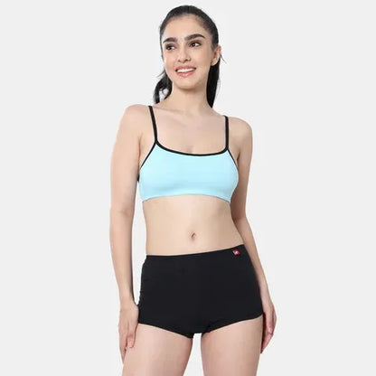 Light blue lavender beginners bra Envie girls non padded non wired 3/4th coverage comfortable training bra for daily wear