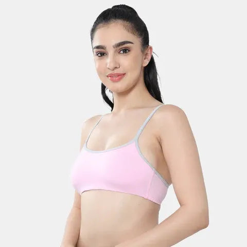 Best beginners bra India light pink grey Envie girls non padded non wired 3/4th coverage training bra for teens
