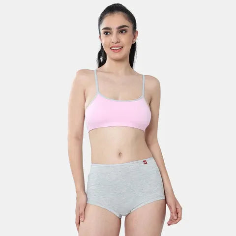 Best beginners bra India light pink grey Envie girls non padded non wired 3/4th coverage training bra for teens
