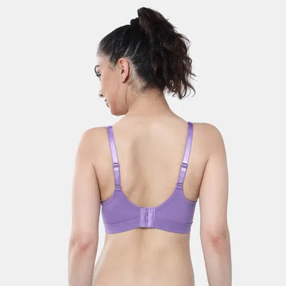 Seamless violet minimiser bra Envie 3/4th coverage non wired lightweight smooth finish bra for women