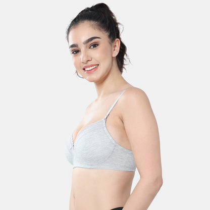 Envie Padded Non-Wired 3/4th Coverage T-Shirt Lace Bra