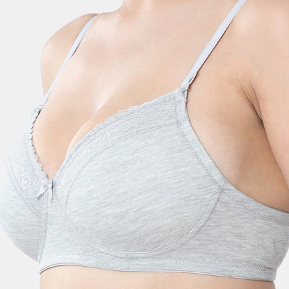 Envie Padded Non-Wired 3/4th Coverage T-Shirt Lace Bra