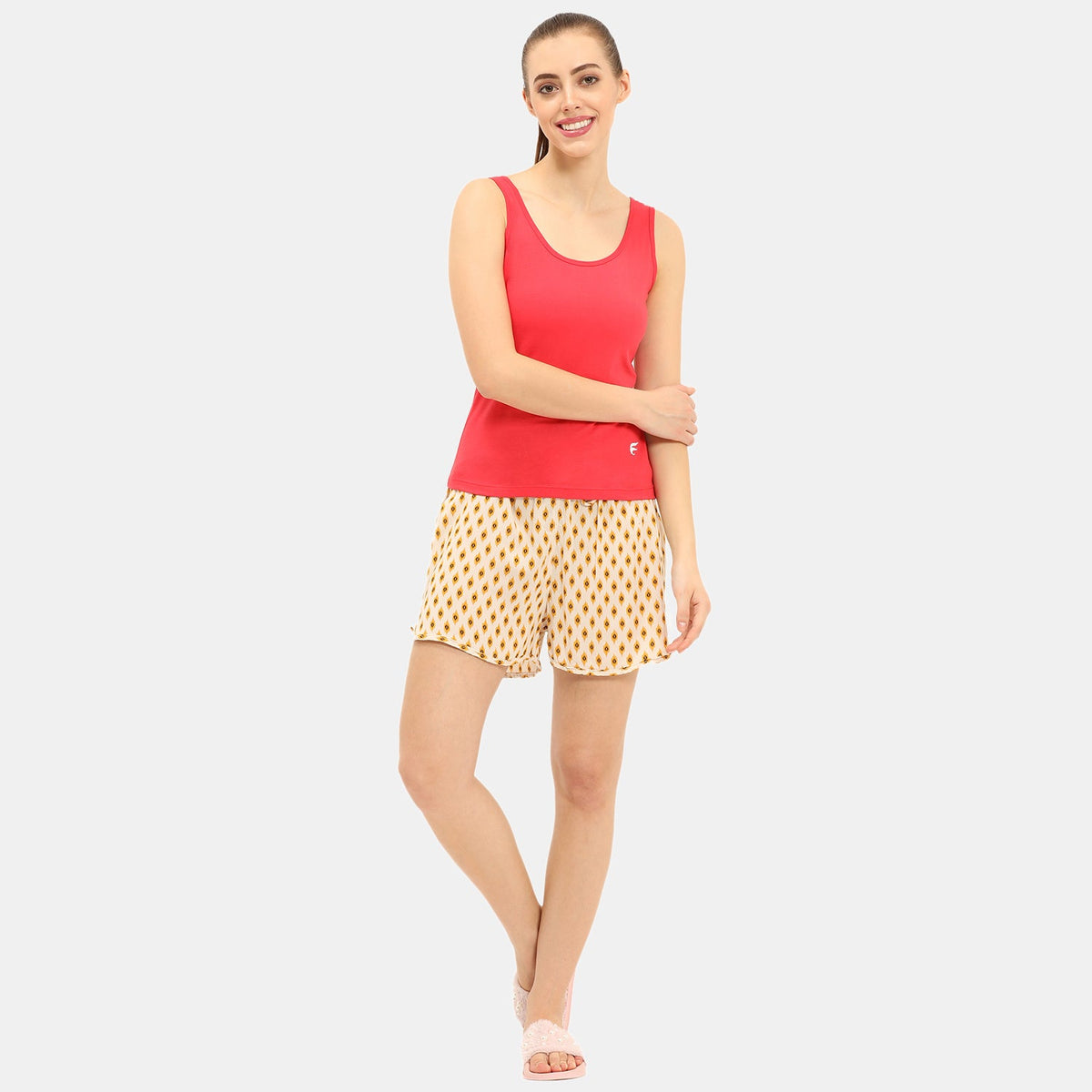 Envie Regular Fit U-Neck Short Length Tank Top
