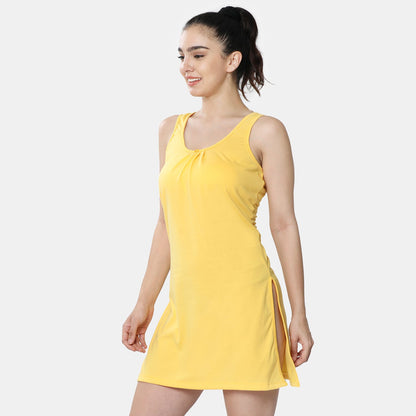 Envie Relaxed Fit Scoop Neck Broad Shoulder Kurta Slip