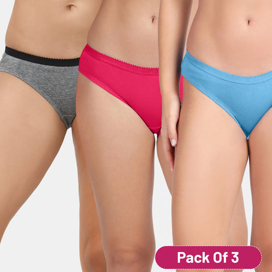 Envie Low Rise Half Coverage Bikini (Pack of 3)