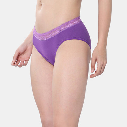 Envie Medium Rise 3/4th Coverage Lace Hipster (Pack of 2)
