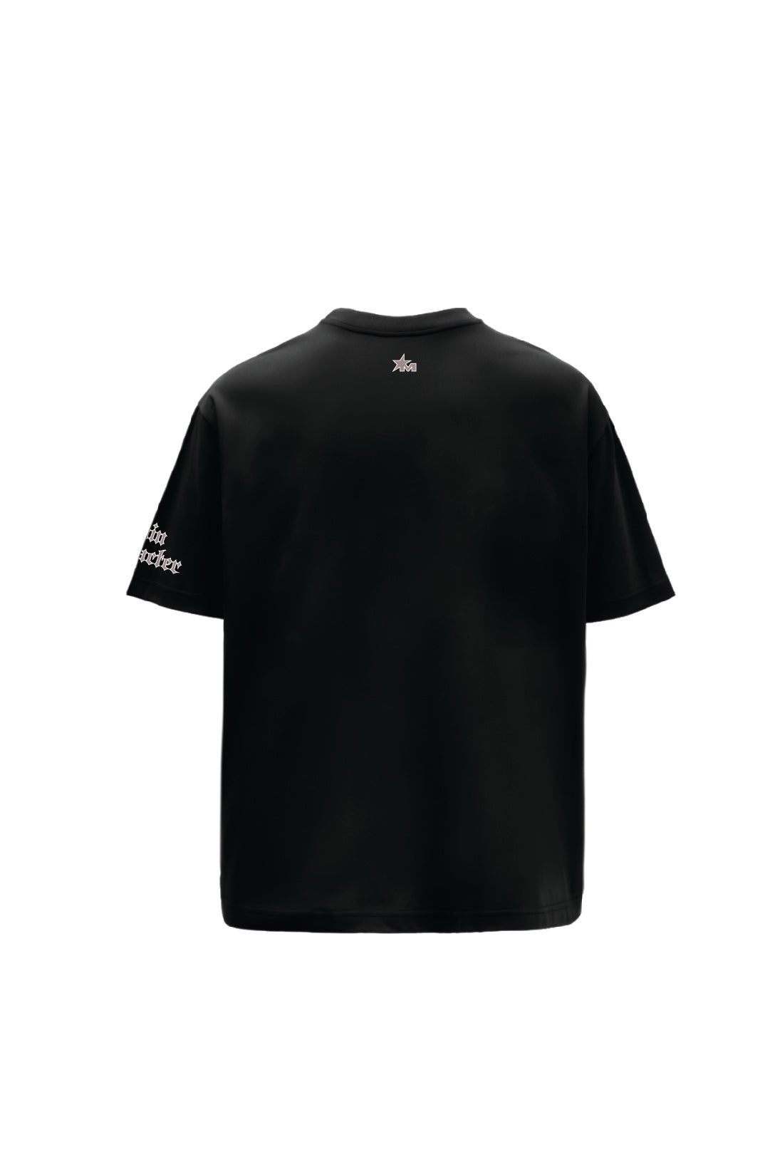 Nevermind Printed Black Oversized T-Shirt Main Character