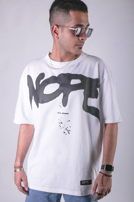 'NOPE' Oversize heavy-weight Tee