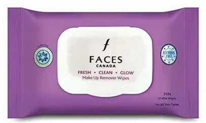 Faces Canada Fresh Clean Glow Makeup Remover Wipes 72 PIECE