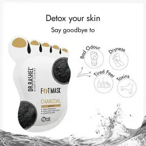 DR RASHEL CHARCOAL DETOX FOOT MASK 2 PIECE
