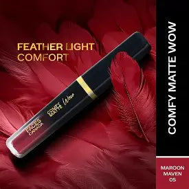 Faces Canada Comfy Matte Wow Liquid Lipstick Highly Pigmented - Maroon Maven 05 3.8 ml