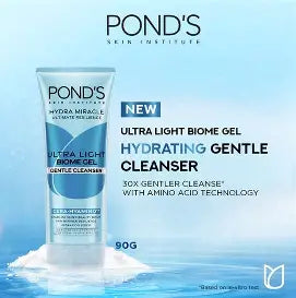 PONDS HYDRA MIRACLE GENTLE GEL FACE WASH - 50G