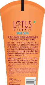 Lotus Safe Sun 3 In 1 SPF 40 PA +++ Matte Look Daily Sunscreen Cream 100 g