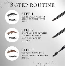 Faces Canada Hd Shape Up Brow Kit Brown 02 2.5 ml
