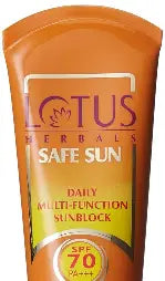 Lotus Herbals Safe Sun Daily Multi-Function Sunblock Spf 70 PA+++ 60 g