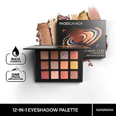 Faces Canada Starry Eyes Eye Shadow Palette Long Lasting & Highly Pigmented 16 g