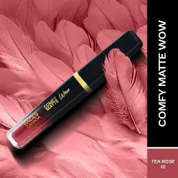 Faces Canada Comfy Matte Wow Liquid Lipstick Highly Pigmented - Tea Rose 12 3.8 ml