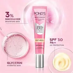 Ponds Spf 30 Pa++ BB+ Cream - natural 18 GRAM