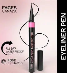Faces Canada Magnet eyes Fresh Eyeliner Pen, 1Ml , All - Day Waterproof & Smudge proof 1 ml