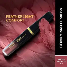 Faces Canada Comfy Matte Wow Liquid Lipstick Highly Pigmented - Mauve Majesty 02 3.8 g
