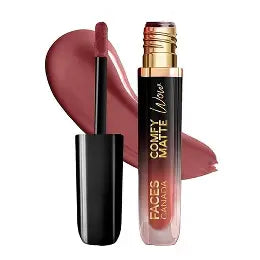 Faces Canada Comfy Matte Wow Liquid Lipstick Highly Pigmented - Tea Rose 12 3.8 ml