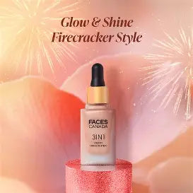 Faces Canada 3 in 1 Liquid Highlighter - 03 Rose Gold 15ml