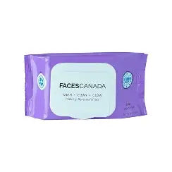 Faces Canada Fresh Clean Glow Makeup Remover Wipes 72 PIECE