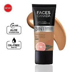 FACES CANADA 3IN1 HYDRA MATTE FOUNDATION - Warm Sand 042 18 ml