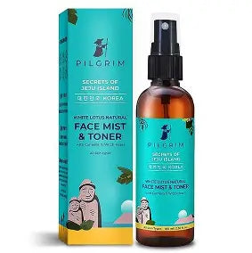 Pilgrim White Lotus Natural Face Mist & Toner With Camellia Witch Hazel| Korean Beauty Formulation|For Better Hydration| Paraben Phthalate Free| Men Women 100 ml