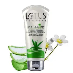 Lotus Herbals WhiteGlow 3 In 1 Deep Cleansing Skin Whitening Facial Foam 50 g