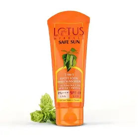 Lotus Safe Sun 3 In 1 SPF 40 PA +++ Matte Look Daily Sunscreen Cream 100 g