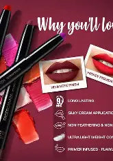 Faces Canada Ultime Pro Hd Intense Matte Lips + Primer 9Hr Long Stay - Blossom N01 1.4 g