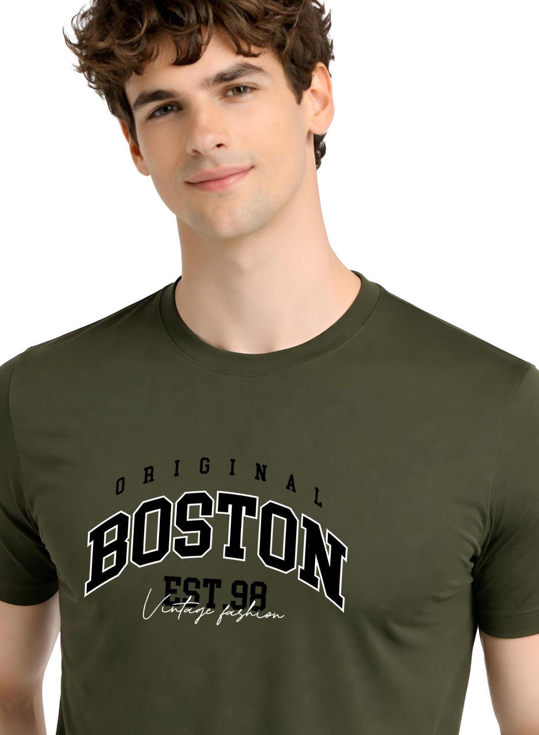 Adro Mens Boston City Printed Tshirt | Athletic Stylish Summer College Cotton T-shirt | Sporty Comfortable T shirts | Regular Fit