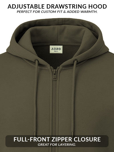 Men’s Regular Fit Zip-Up Hoodie