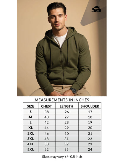 Men’s Regular Fit Zip-Up Hoodie