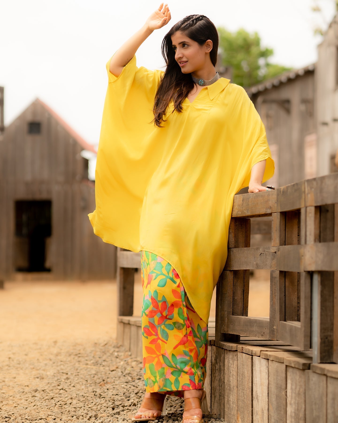 Yellow kurta set Top