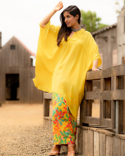 Yellow kurta set Top