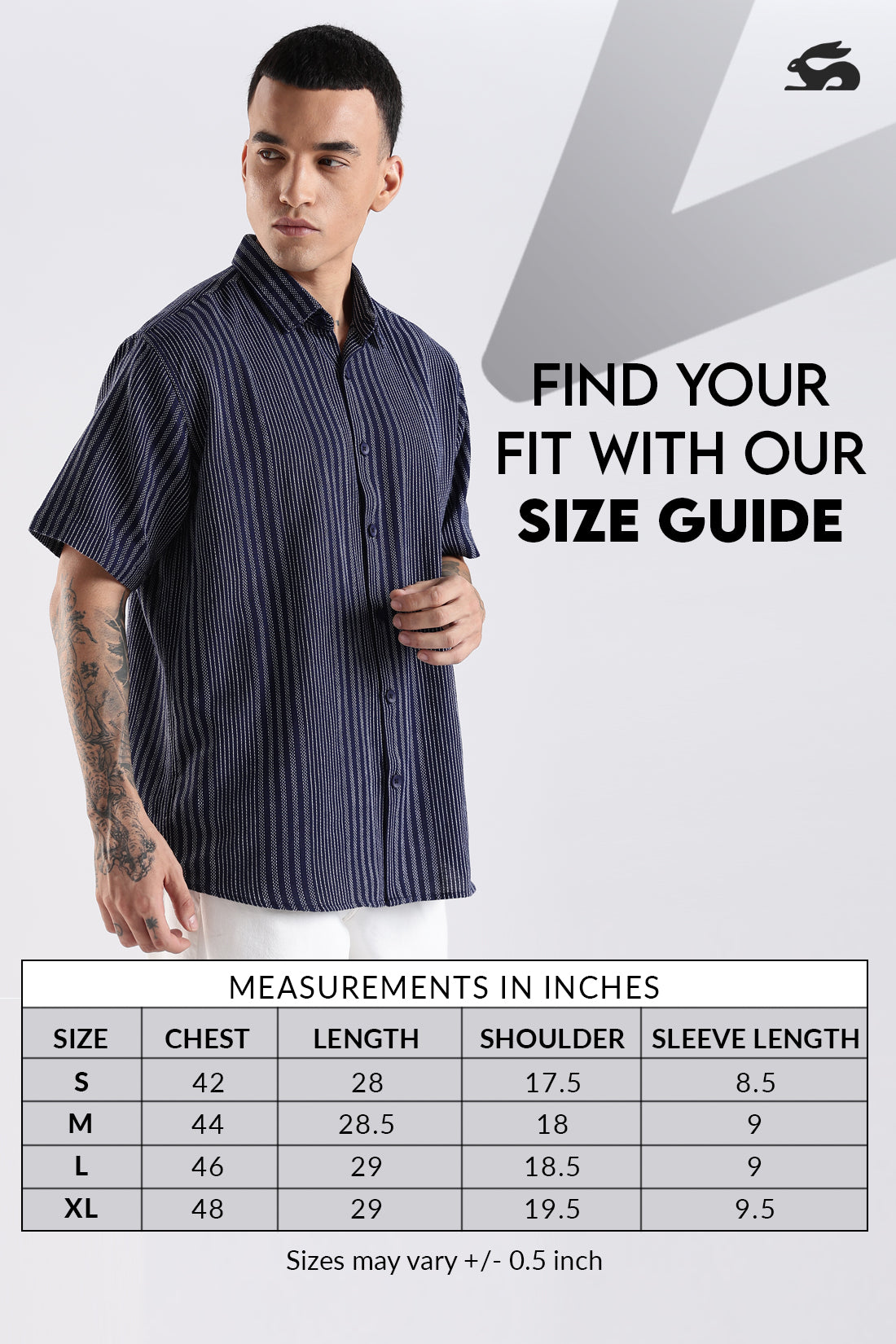 Vertical Striped Self Design Cotton Oversized Shirt