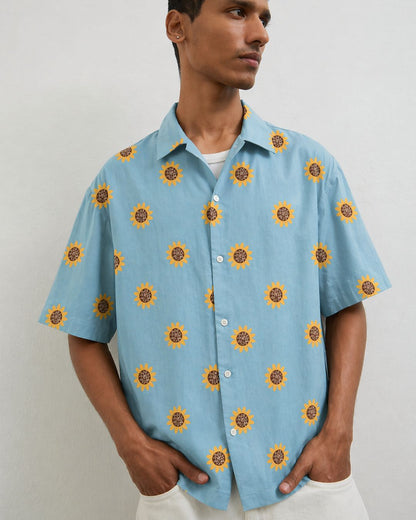 Blue Boxy Shirt